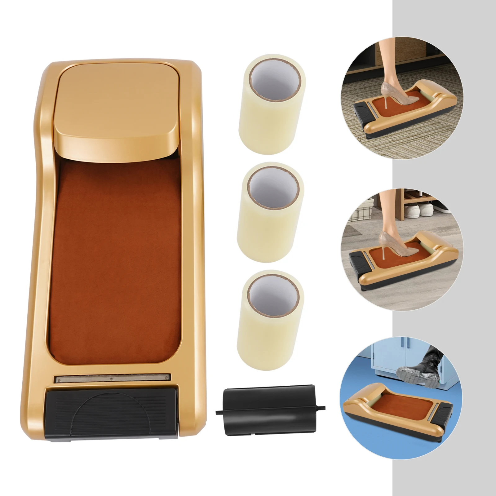 

Entryway Shoe Cover Machine, Compact & Cordless for Home, Office & Clinic Hygiene