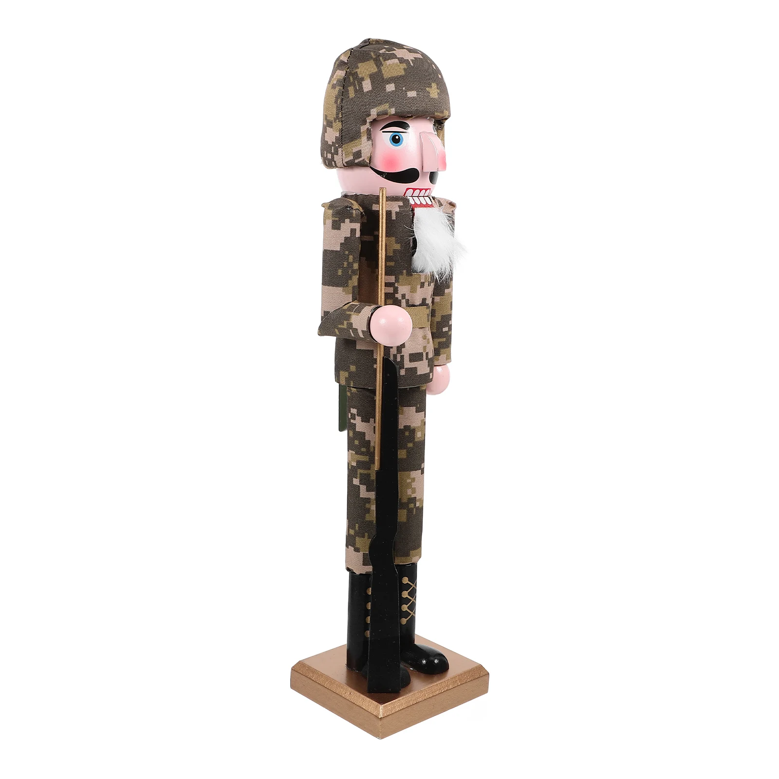 

Camouflage Soldier Nutcrackers Craft Wood Decoration for Nutcracker Xmas Gift Desk Living Room Xmas Gift Christmas nament
