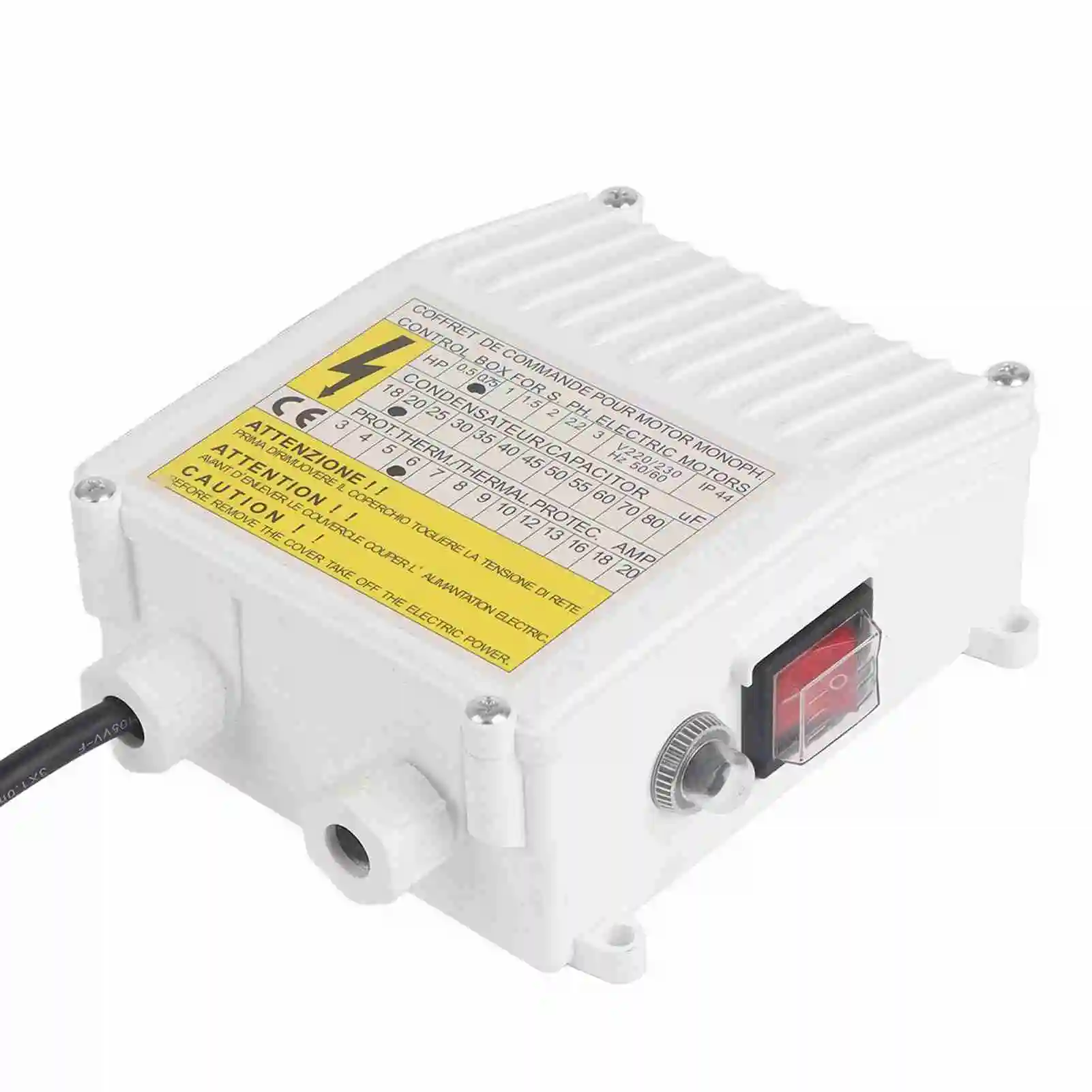 Pump Control Box Deep Well Pump Submersible Household Suction Pumps Controller Stainless Steel Water Pump Accessories Switch Box