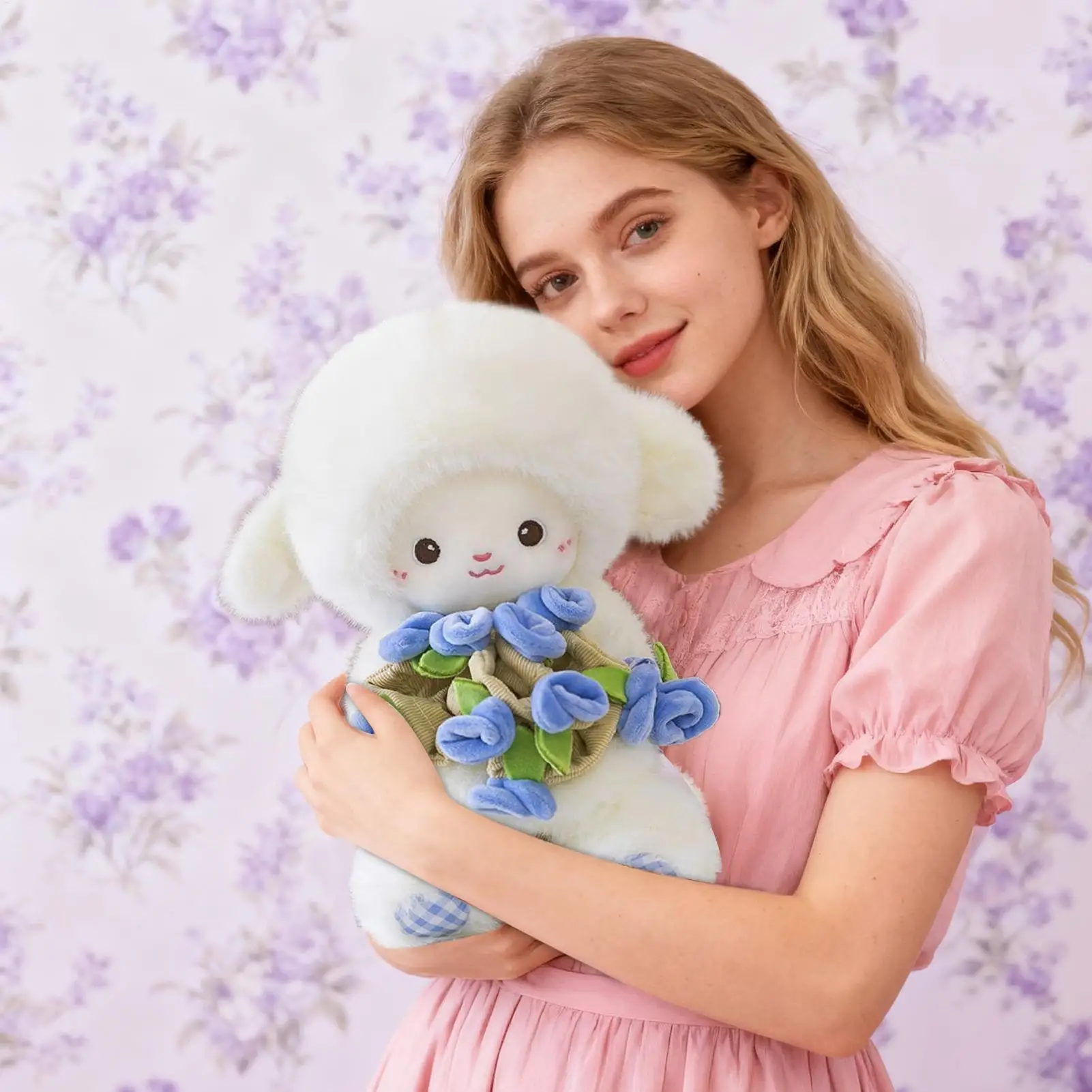 

Baby Lamb Plush Toy 30cm Soft Doll Nursery Decor Cute Soft Doll Lamb Plush Stuffed Animal For Bedroom Living Room Couch Sofa Bed