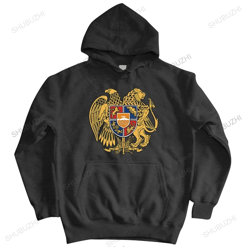 Men shubuzhi sweatshirt hooded new arrived ARMENIA Coat of Arms shubuzhi men winter streetwear jacket unisex pullover hoody