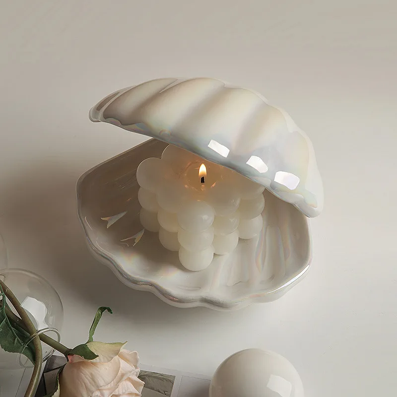 Creative Shell Night Light, Bedroom Bedlight, Nordic Desktop Decoration Ornament, Jewelry Storage Tray, Personalized Gift