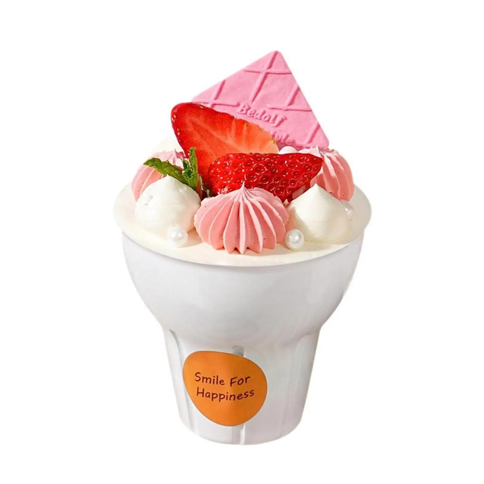 

50x Pet Ice Cream Cups with Spoons for Catering Events Lightweight 3.6x3.3inch Accessory Frozen Yogurt Bowls Multifunctional