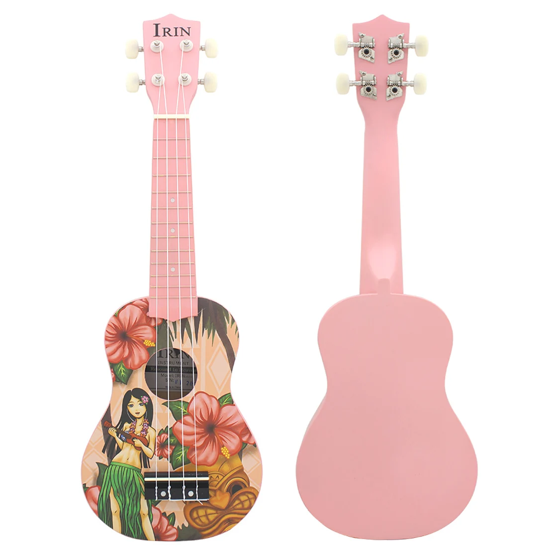 IRIN 21 Inch Ukulele 4 Strings Guitar Hawaiian Girl Mini Guitarra Basswood Ukulele Stringed Musical Instrument Beginner Gift