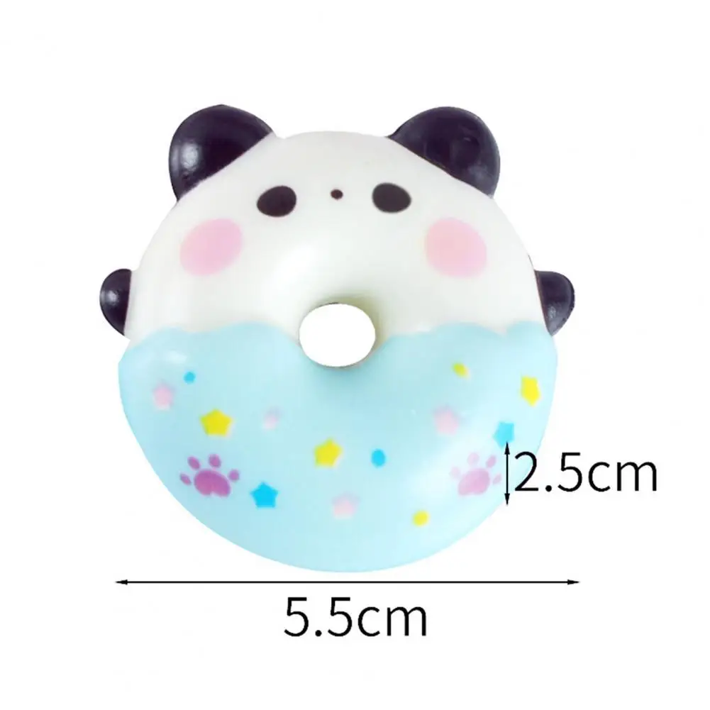 Key Holder Slow Rebound Cartoon Pendant Keychain Squishy Stress Reliever Toys Animal Donut Squeeze Toy Keychain Backpack Pendant