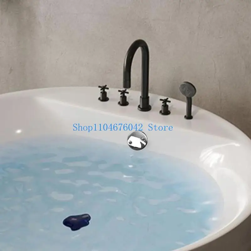 5asd Aleaciones Zinc Bañeras Rebosadero Placa Drenaje Aguas Rápidas Flujos Mate Negro