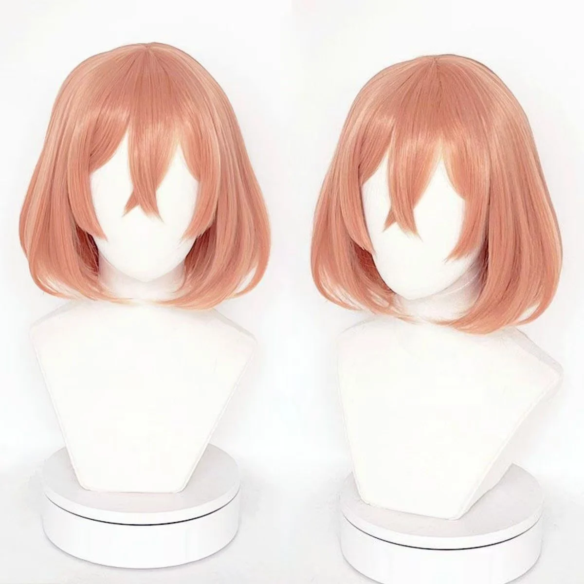 Tokyo Revengers Tachibana Hinata Cosplay Wig Orange Pink Short Bob Synthetic Hair Anime Costume Wig for Halloween Comic Con