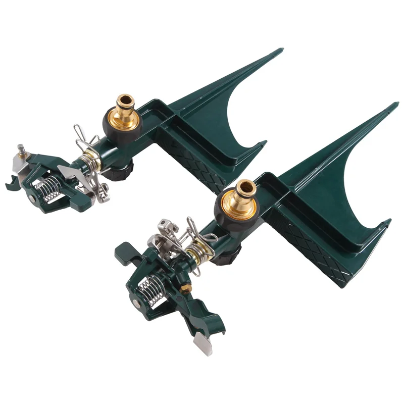 

Ударная спринклерная головка AWAH на металлическом ступенчаточном шипе, сверхмощный спринклер для газона, 360 градусов, орошение большой площади, 2 шт.