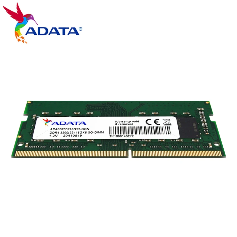 ADATA Laptop Memory RAM DDR4 8GB 16GB 3200MHz SO-DIMM Memory