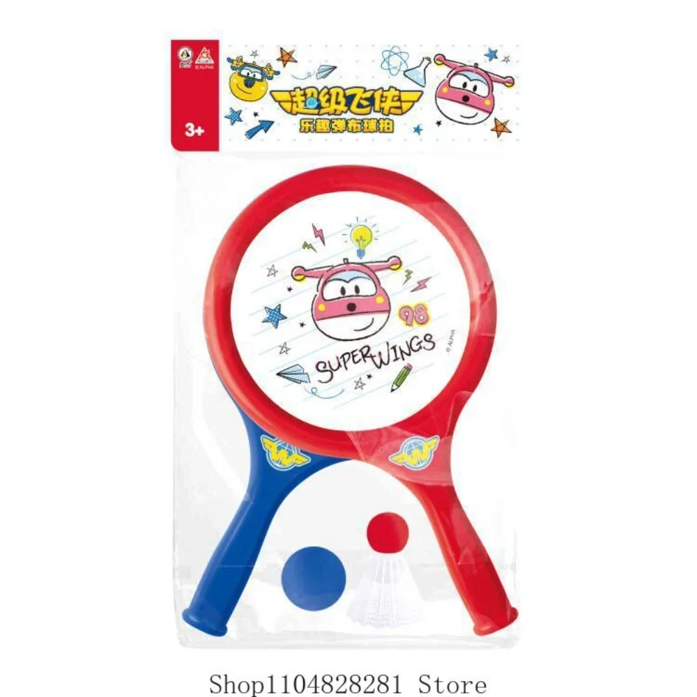 Super asas raquete de badminton das crianças esportes ao ar livre lazer brinquedo elástico raquete de tênis indoor e ao ar livre esportes pai-filho
