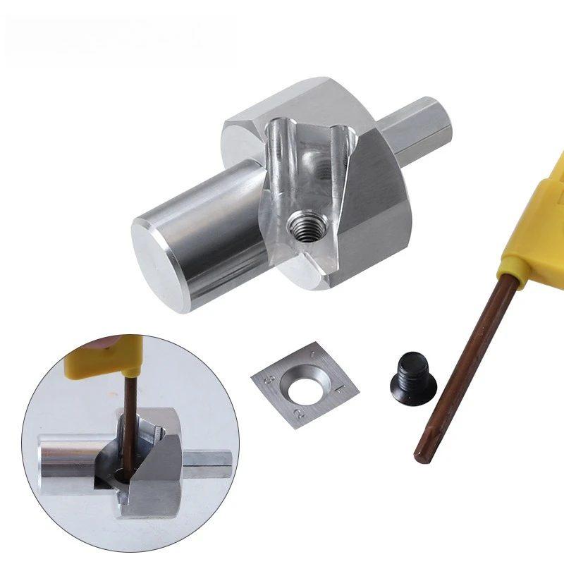 19/20mm Dog Hole Chamfer Reamer Tool Set Deburring Trimmer Drill Bit Shank Dog Holes Polished Finish Tool for Electric Drill