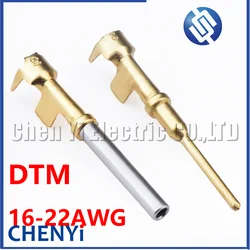 20 Pcs Pin Contact 1062-20-0244 1060-20-0244 brass Gold plating 22-16 AWG Wire Size Crimp Terminals For Deutsch DTM 1.0mm Series