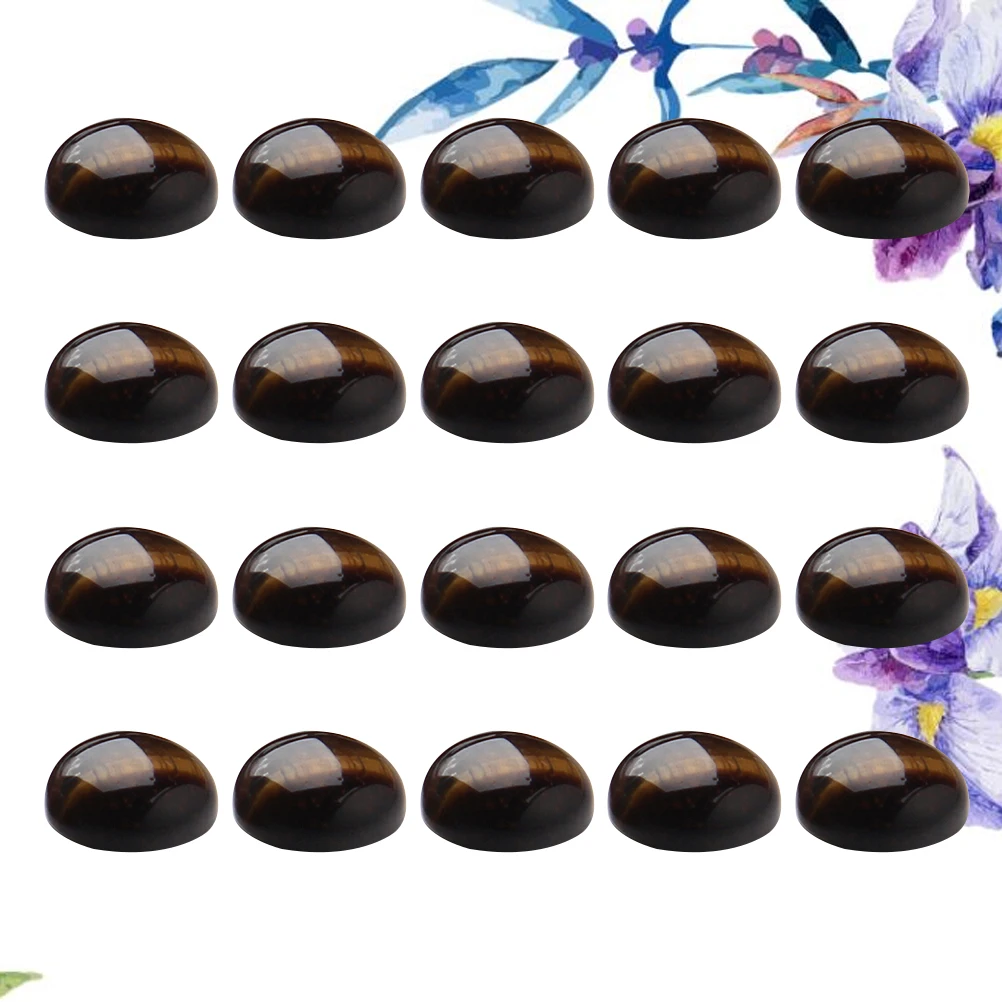 

20 Pcs Stone Patch Stones Flat Decor DIY Pendant Charms Jewelry Making Pendants