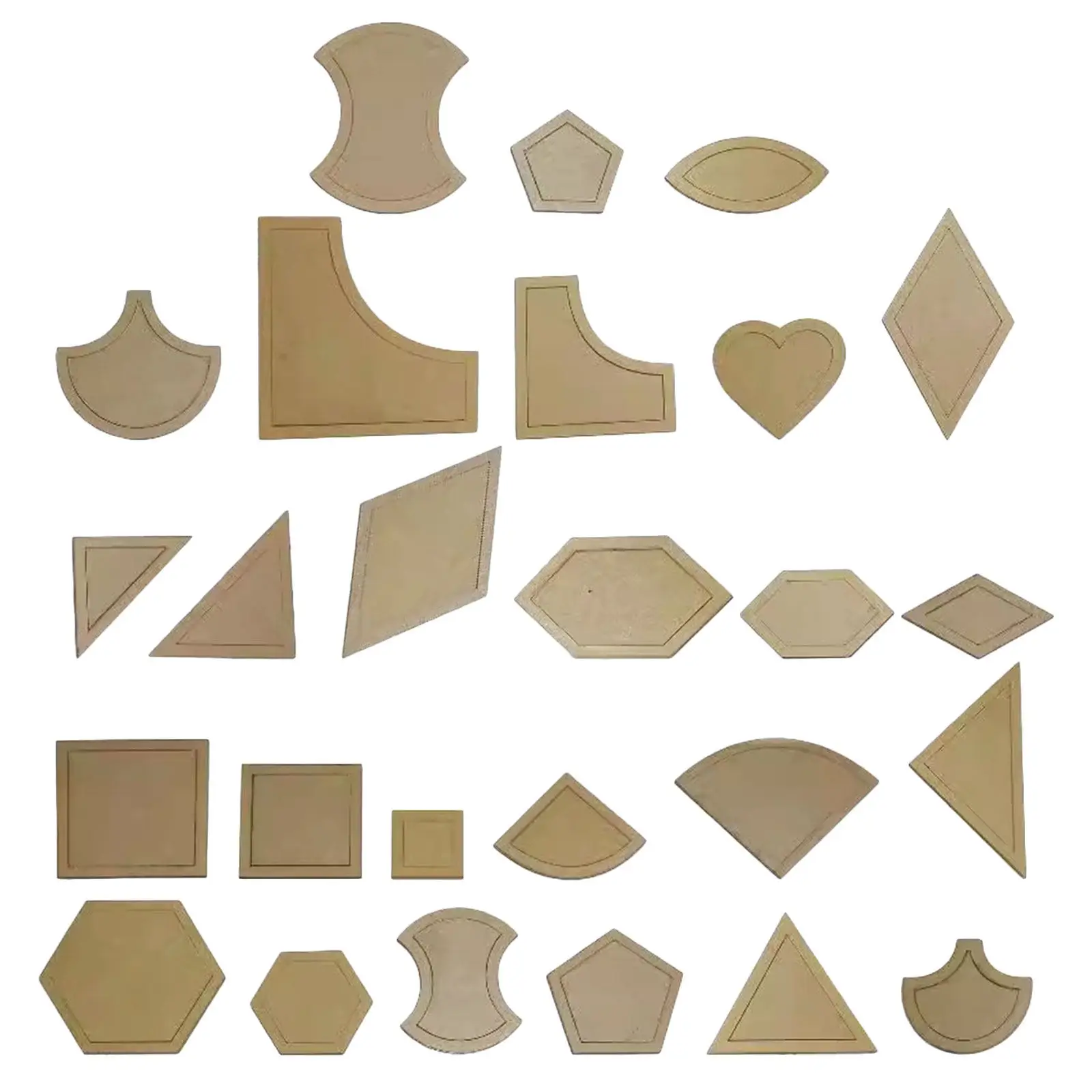 1Set Transparent Acrylic Quilting Templates Patchwork Cutting Sewing Tools Precise DIY Quilt Pattern Templates Ruler view 5