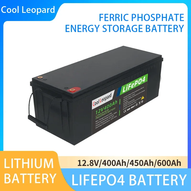 12V 400Ah lithium iron phosphate battery, large-capacity solar photovoltaic power generation industrial energy storage battery