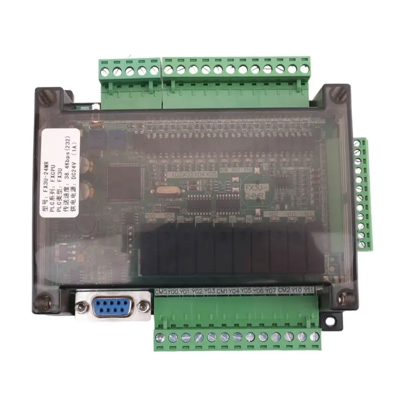 plc-industrial-control-board-fx3u-24mr-high-speed-household-plc-industrial-control-board-plc-controller-programmable