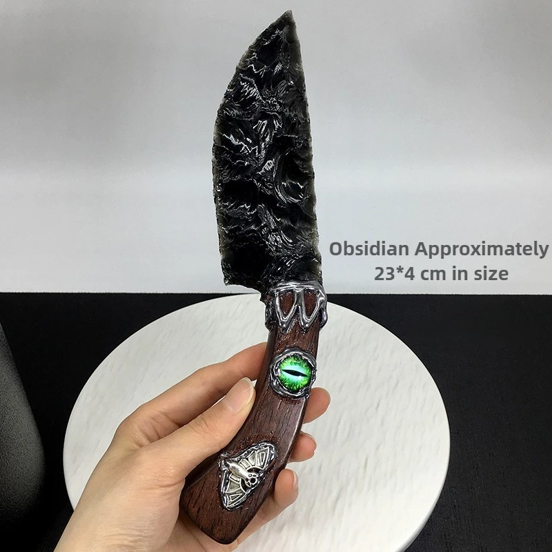 Go Game – épées d'armes en obsidienne de haute qualité, périphériques de jeu, artefacts artisanaux en cristal, ornement de collection de bureau, jouet pour garçon, cadeau