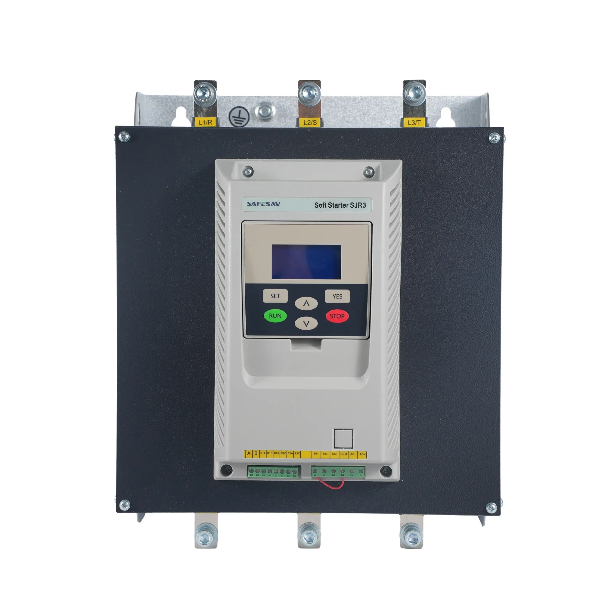 

ac 132KW 380V 3 phase motor soft starter manufacturer SJR3-L series 50/60Hz built-in bypass LCD display magnetic remote control