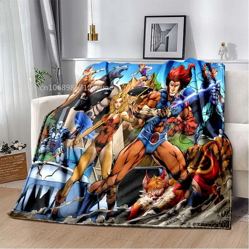 Thundercats Flannel Blanket Cartoon Soft Cover Lightweight Warm Plush Childre Gifts Bed Sofa Chair All Season Blanket