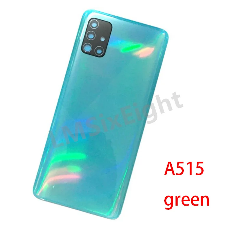 For Samsung Galaxy A51 A515 A71 A715 Phone Housing Case Battery Back Cover Rear Door Lid Panel Chassis+ Camera Lens Repair Parts