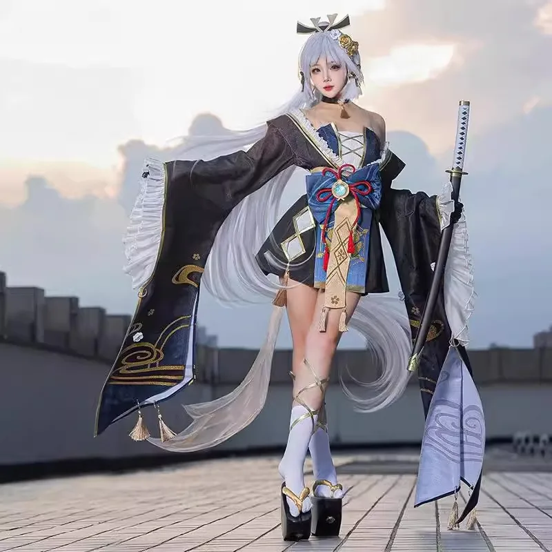 شخصيات كرتونية جينشين كاميساتو أياكا السادس غامضة تأثيري شعر مستعار كامل الكبار أزياء تنكرية مثير الكبار