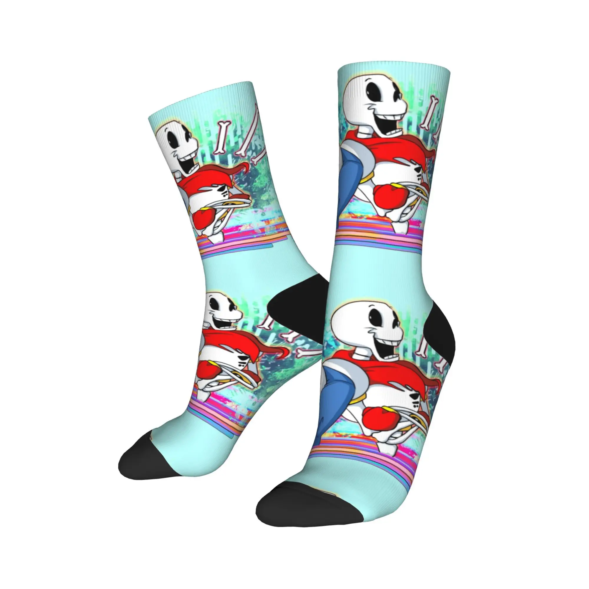 Fashion Men's Socks Crazy Undertale Skelebros Sock Polyester  Skateboard Women Socks Spring Summer Autumn Winter