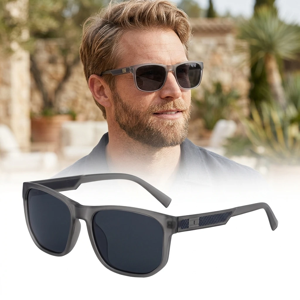 

UV400 Polarized Square Sunglasses for Men Vintage Classic Outdoor Driving Sun Glasses Fashion Retro Shades