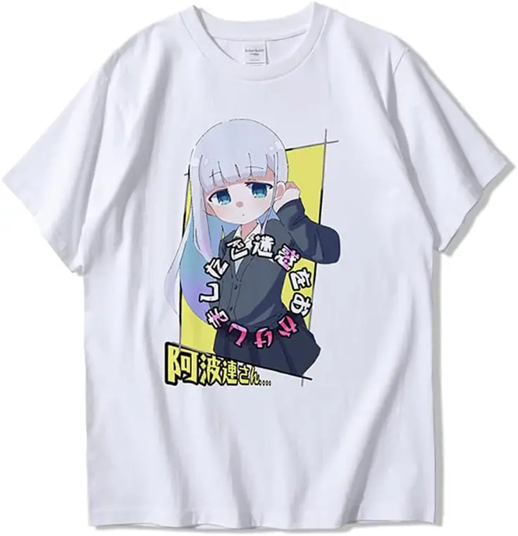 Aharen-san wa Hakarenai Anime Manga T-shirt Men's/Women's T-shirt/Summer Clothes Sports Print Short Sleeve Unique Plain Loose Fi