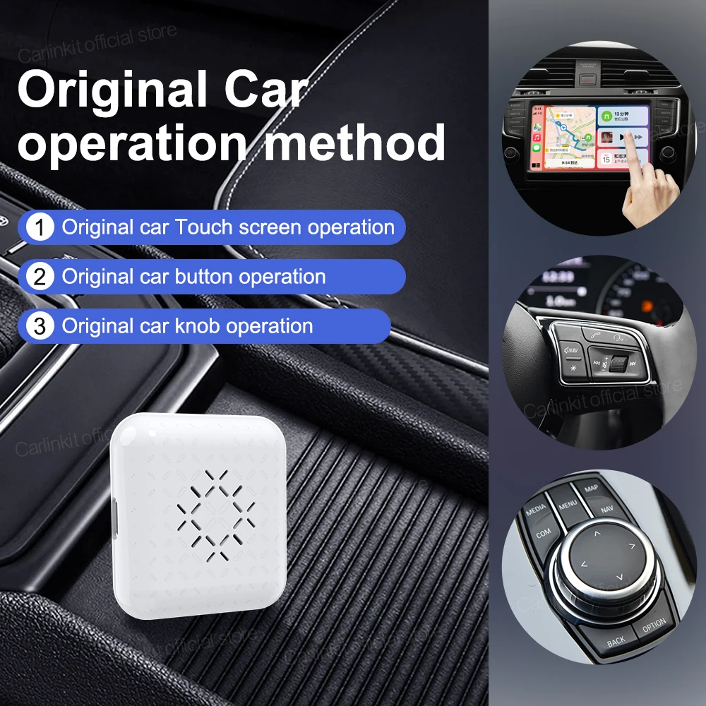 CarlinKit Mini Carplay adattatore Wireless CarPlay Dongle USB Plug and Play per Toyota Nissan Suzuki Subaru Citroen Audi Kia Ford