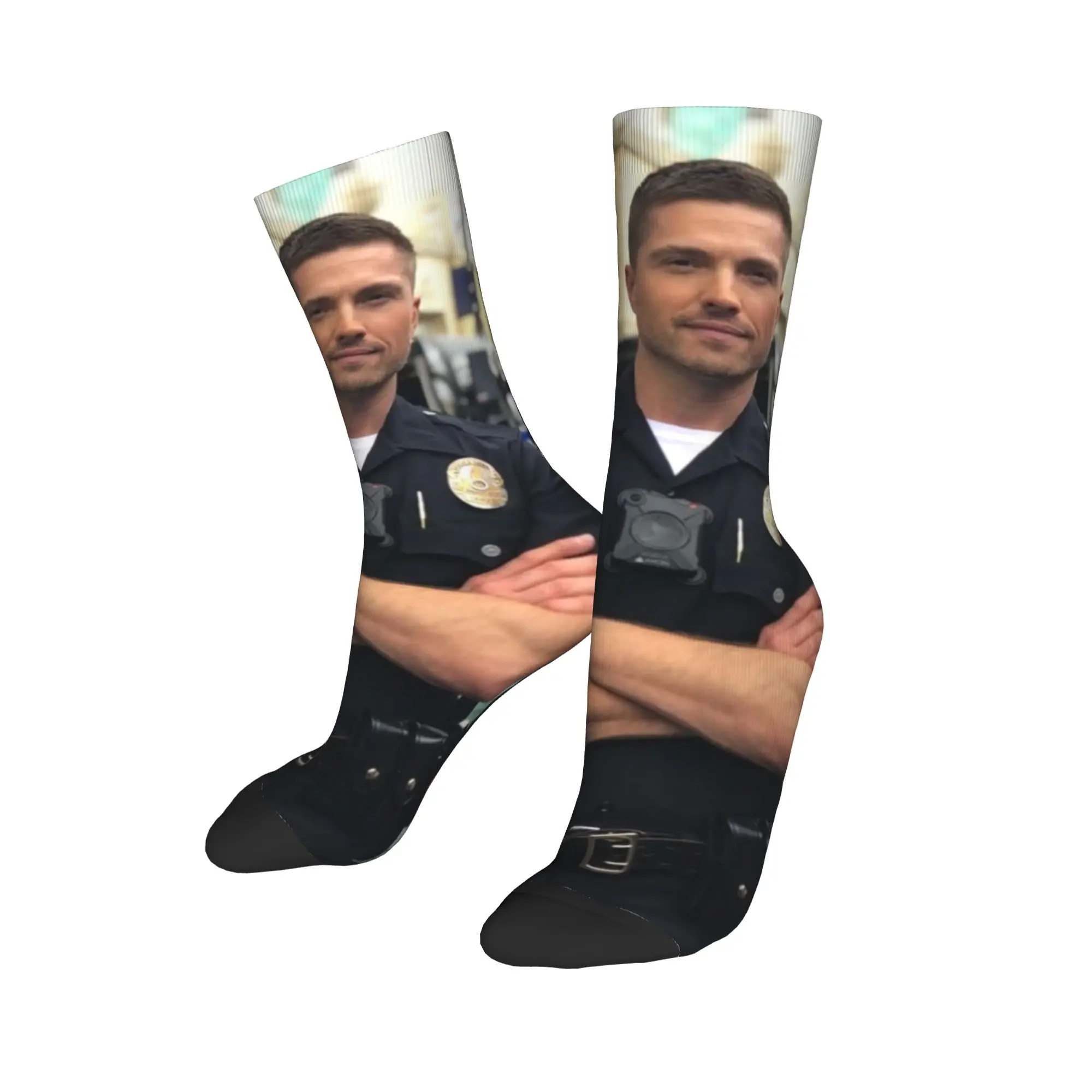 Casual unisex crew sokken The Rookie Tim Bradford Outfit Comfortabele ademende kledingsokken