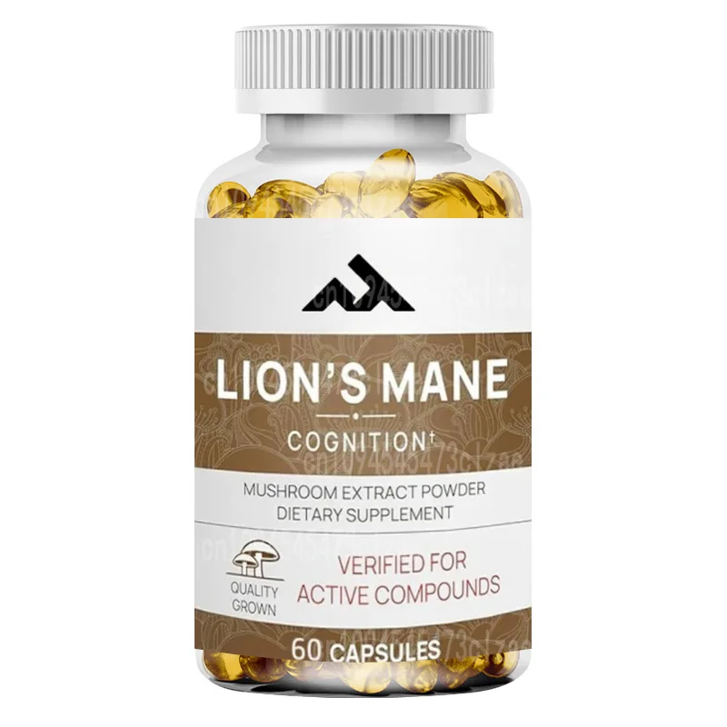 

Капсулы с экстрактом гриба Львиная грива для улучшения когнитивных функций (60 капсул) | Биологически активная добавка для мозга, витамины для мозга