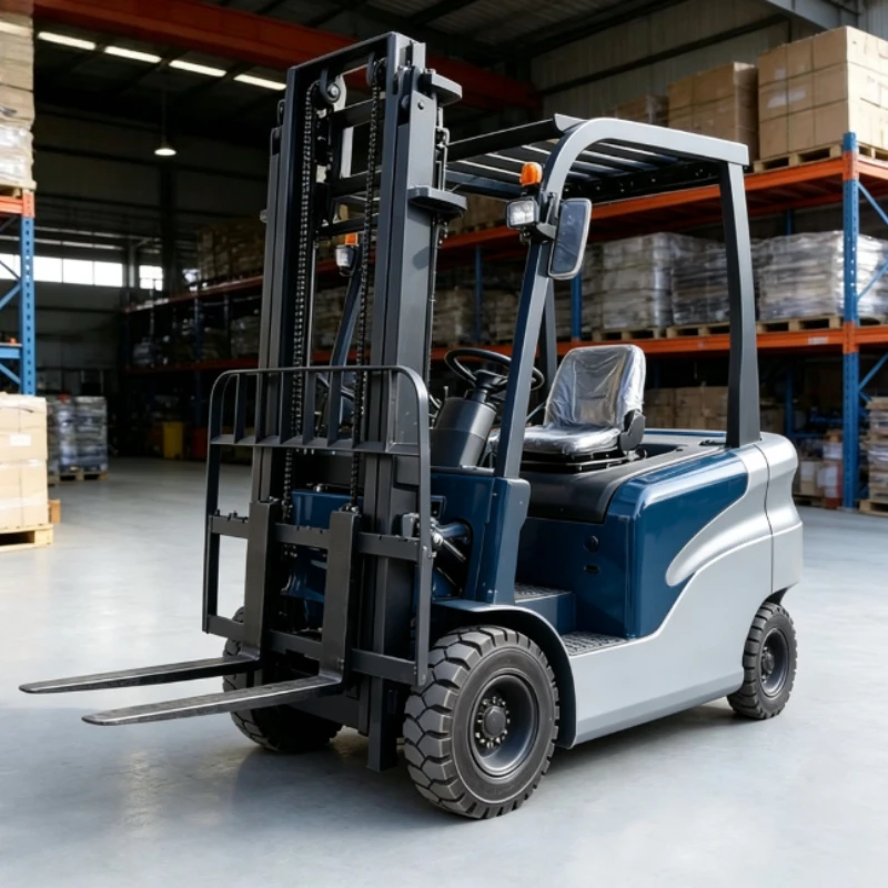 All Clean Indoor Working 3 Ton Lead Acid Narrow Aisle Electric Forklift Stable Hygienic Workshop Cargo Stacking Truck