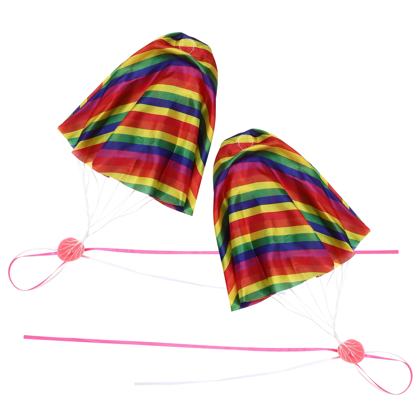 

2 Pcs Cartoon Parachute Hand Throwing Outdoor Play Mini Flying Small Other Educational