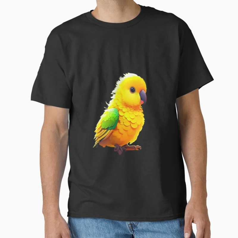 

Sun Conure, Sun Parakeet 1126 Cute Pet bird Gift T shirt for man Large size Tops Funny parrot Graphic Printed clothes