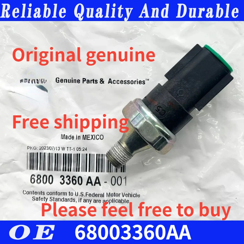 Original genuine Oil Pressure Switch For Chrysler 200 Sebring Dodge Caliber Avenger Jeep 2.0L 2.4L 68003360AA