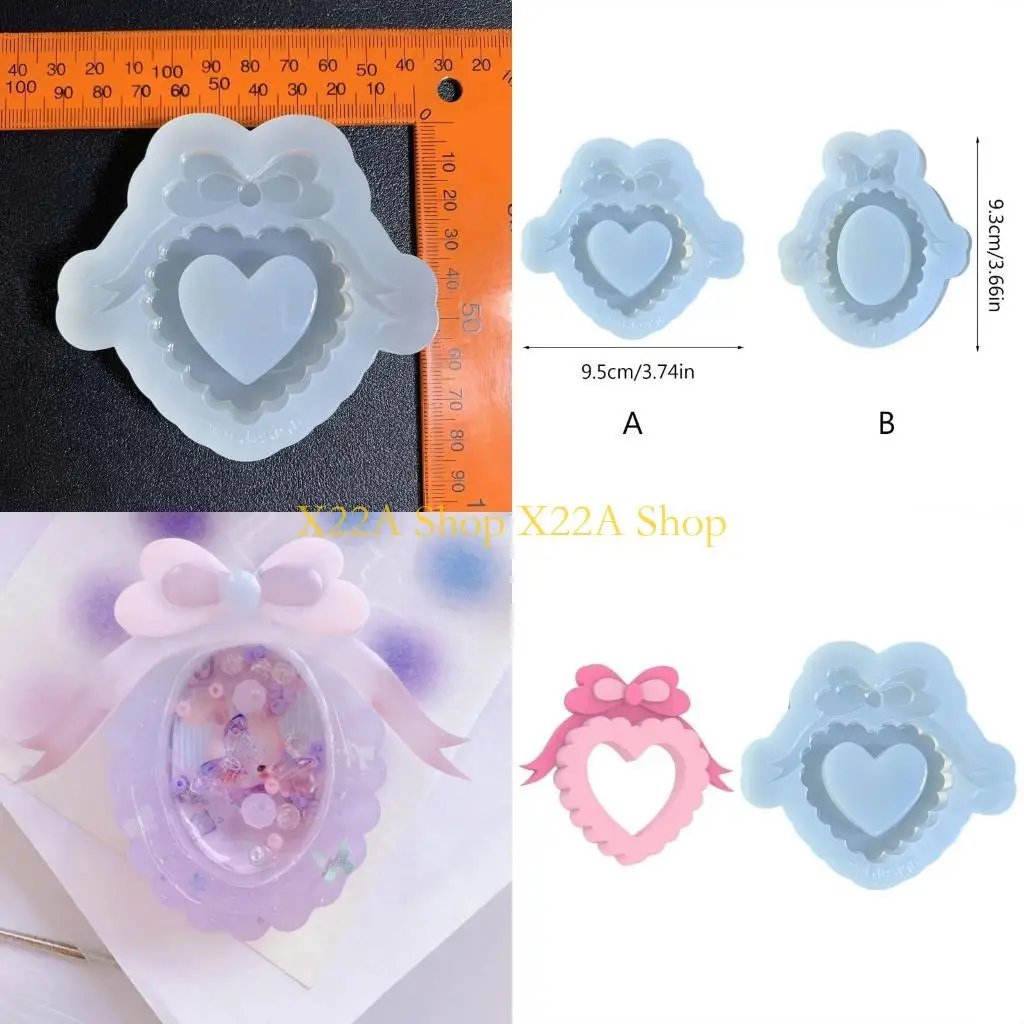 

Unique Silicone Epoxy Mold DIY Keychain Crafting Mould for Valentines Gift