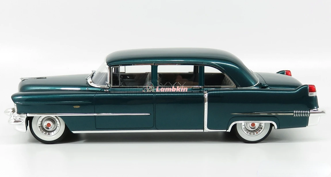 GLM 1:18 para Cadillac Fleetwood Limousine modelo Cadillac Fleetwood 75 verde clásico regalo coleccionable