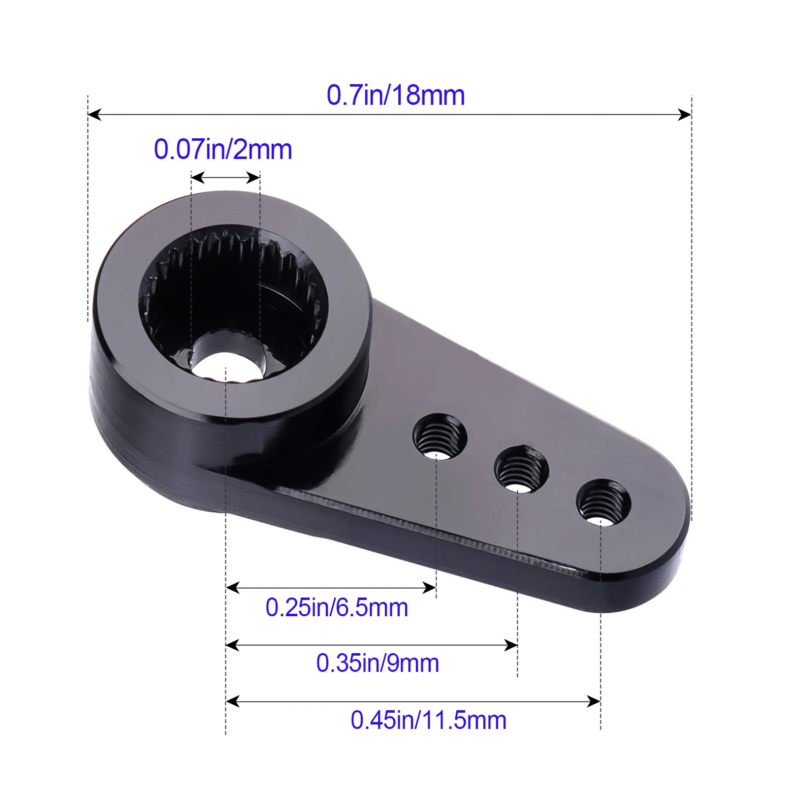 HobbyPark Aluminum Servo Mount Bracket & Servo Arm RC Crawler Upgrade Parts for Axial SCX24 Stock Servo