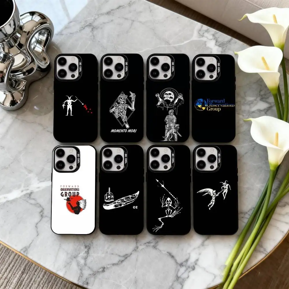 

F-Forward O-Observations G-Group Phone Case For iPhone17,16,15,14,13,12,11 Plus,Pro Max Black Candy silver phone case