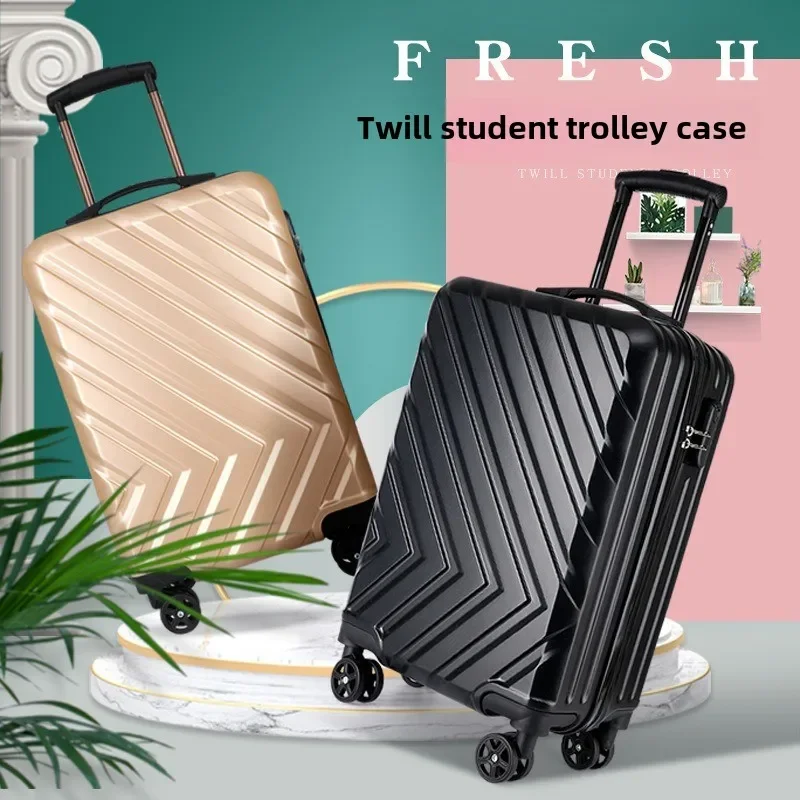 20-inch ABS and Polyester Hard-sided Luggage, Universal Wheel, Non-woven Interior, Hand Luggage, Holiday Checked Luggage