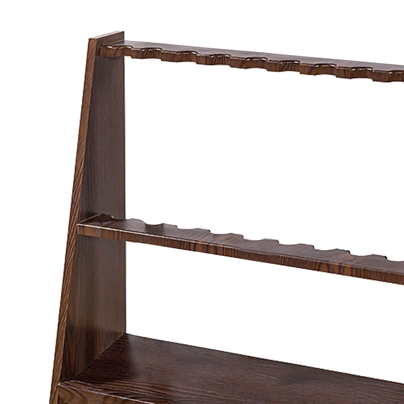

Floor Pool Cue Holder MDF Wood Billiards Storage Rack Stand with 10 Holes for Bar Club Game Room