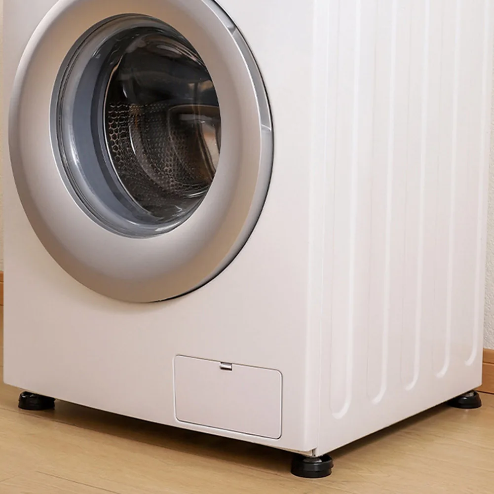 أجزاء أقدام مضادة للاهتزاز للغسالة 4 وسادات مطاطية بتصميم خلية النحل لتقليل الضوضاء ودعم الأجهزة الآمنة