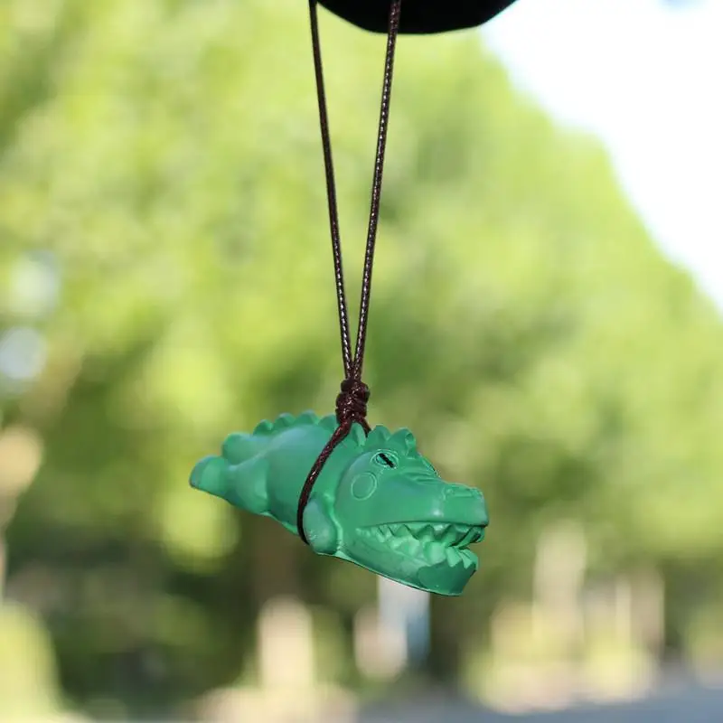 Crocodile Car Swing Pendant Cartoon Ornament For Car Rear View Mirror Hang Pendant Portable Crocodile Auto Interior Decoration