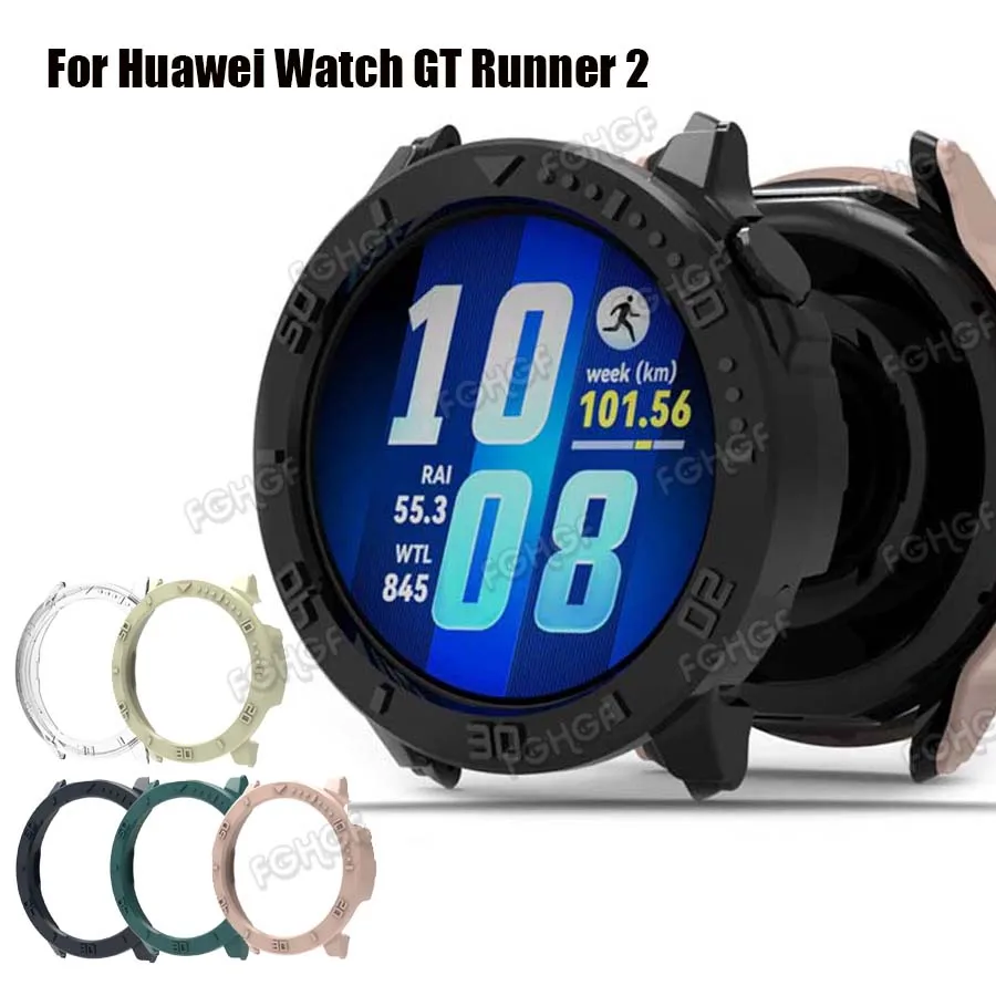 For Huawei Watch GT Runner 2 Case Cover PC Protective Shell Frame Bumper Protector For Huawei GT Runner 2 Smart Watch Accessory