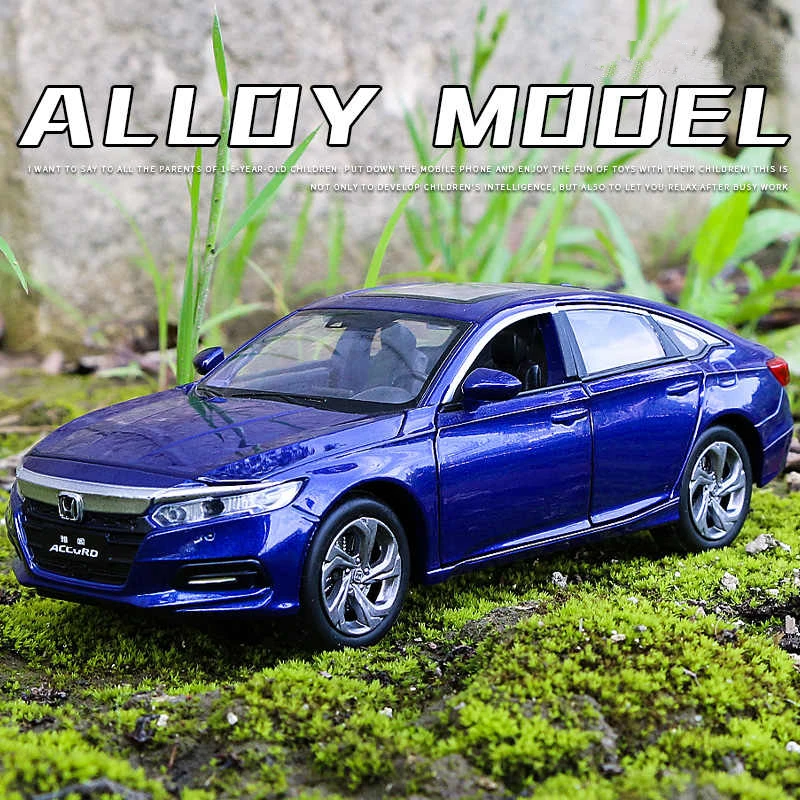 1:32 HONDA Accord Alloy Car Model Diecasts & Toy Vehicles Metal Car Model Collection Sound and Light Simulation Childrens Gifts