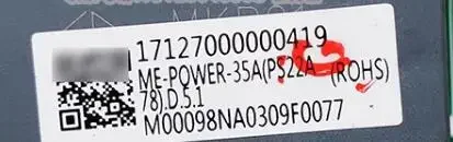 For original air conditioner computer board circuit for ME-POWER-35A(PS22A78).D.5 ME-POWER-35A.D.1.1.1.1-1