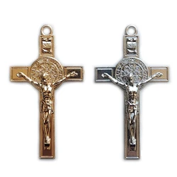 QIGO Religious Jewelry Accessories 6.5*3.5 cm Jesus Cross Crucifix Pendant Metal DIY 5pcs/Lot