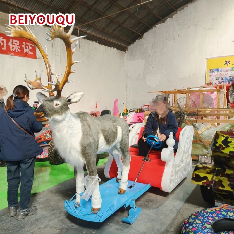 الجملة زلاجات الثلج دائم سحب سحب عيد الميلاد الغزلان الثلوج زلاجات ركوب الثلوج للأطفال