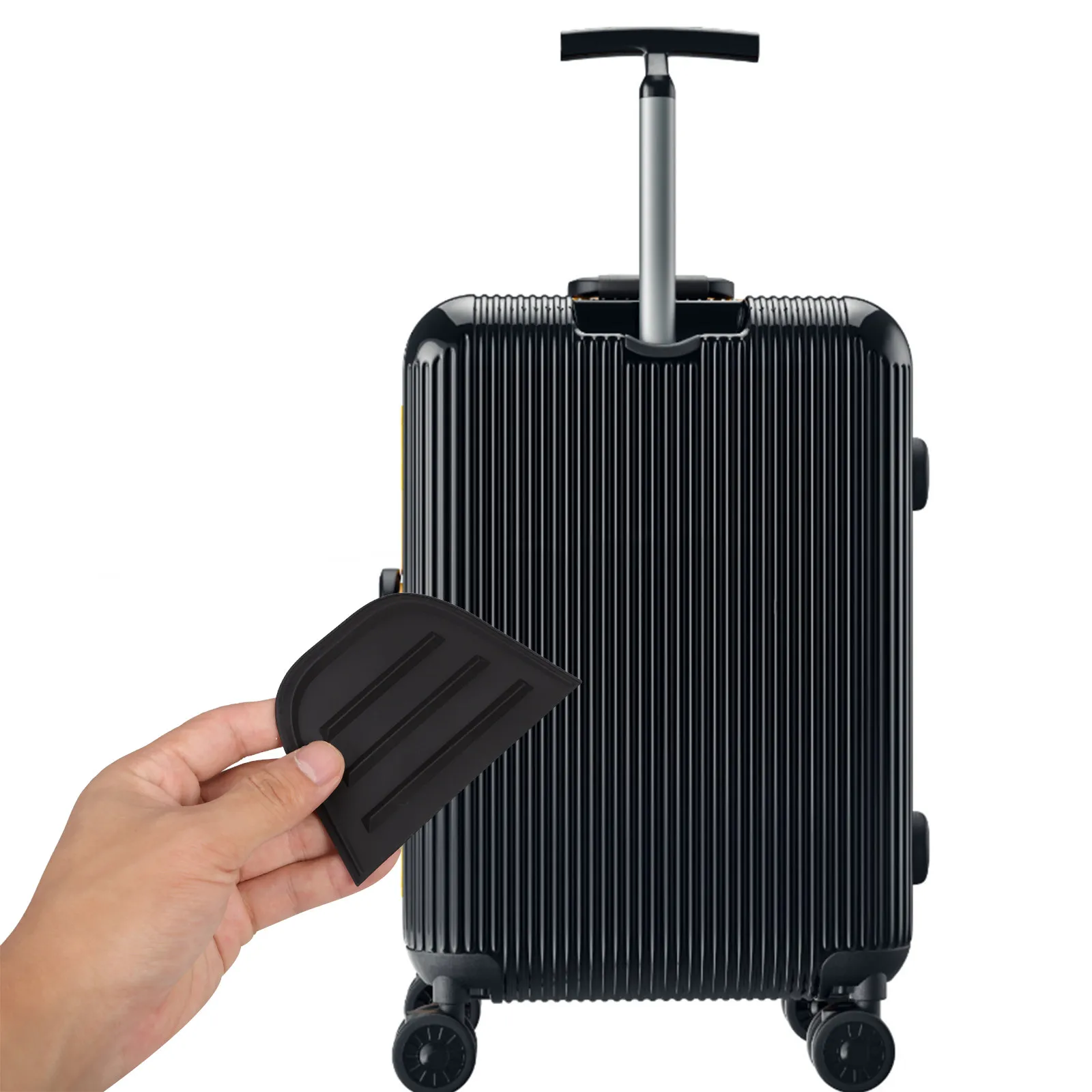 4Pcs PVC Luggage Corner Guards Anti-Scratch Suitcase Edge Protectors Lightweight Travel Safety Bumpers for Toolboxes Fabric