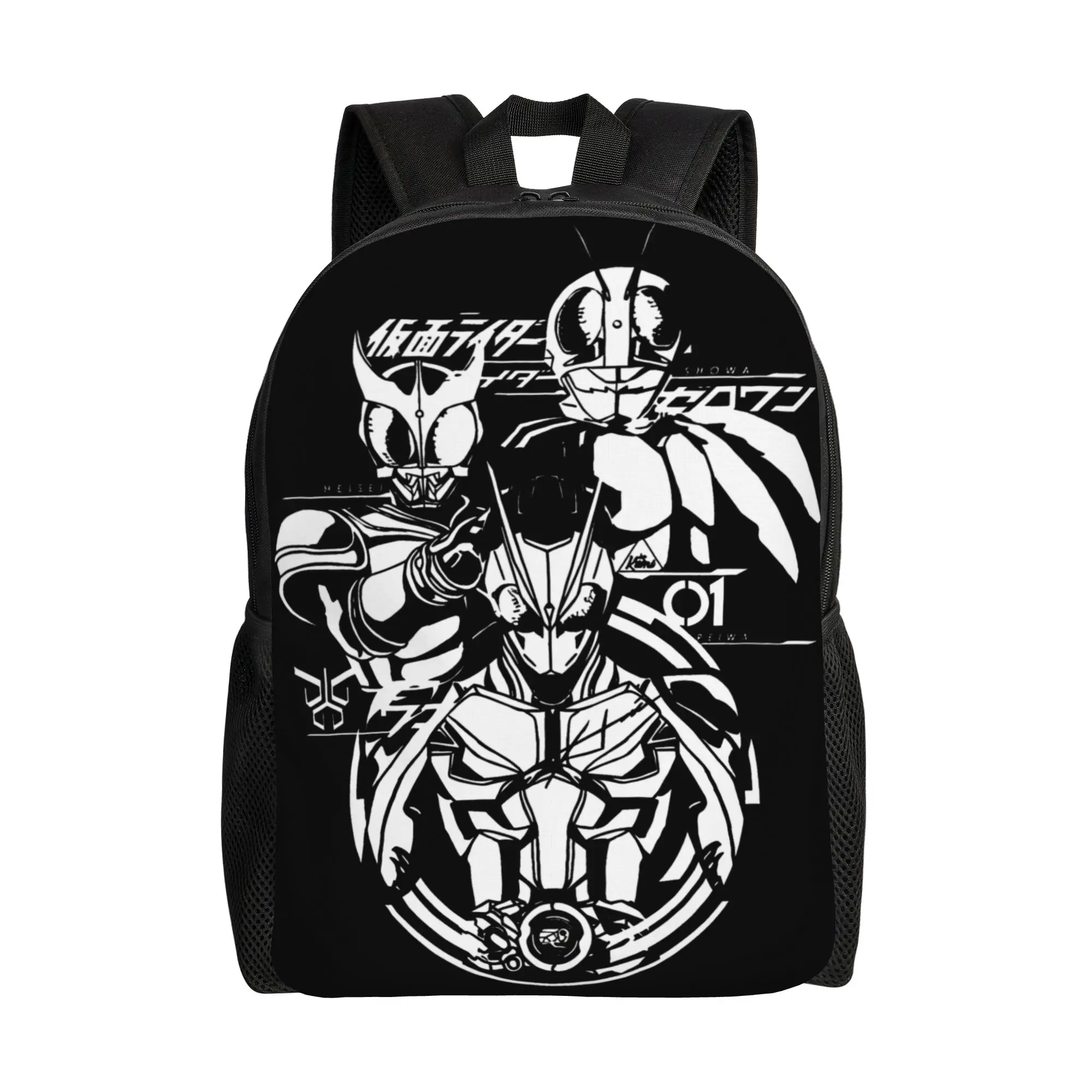 Kamen Riders Backpack 3 Generation Travel Backpacks Student Designer Lightweight School Bags Leisure Rucksack
